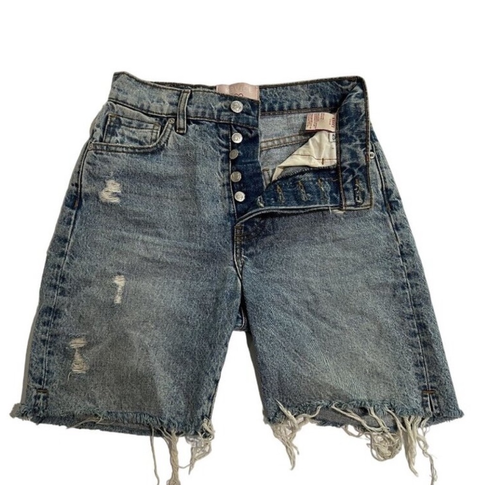 Women's Distressed Denim Shorts